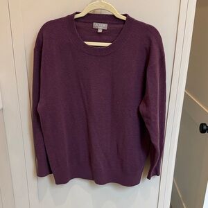 J. Crew Rich Plum Knit Top